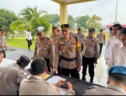 Waka Polres OKI Periksa Semua Senpi